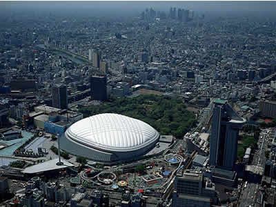 Tokyo Dome aerial view